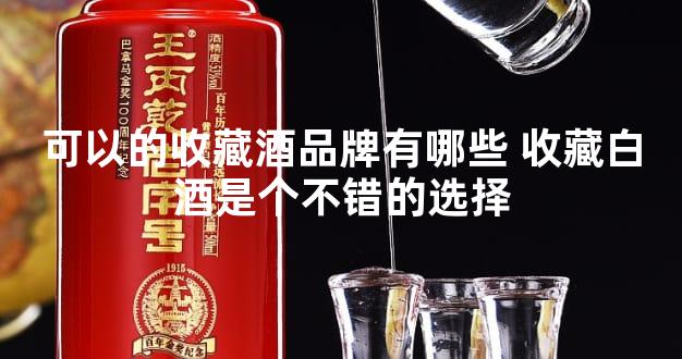 可以的收藏酒品牌有哪些 收藏白酒是个不错的选择